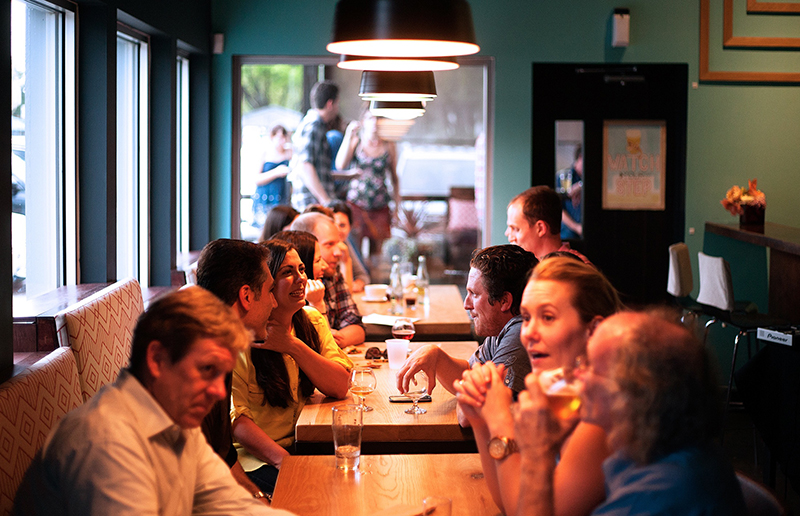 Restaurangen flyttar in i bokhandeln