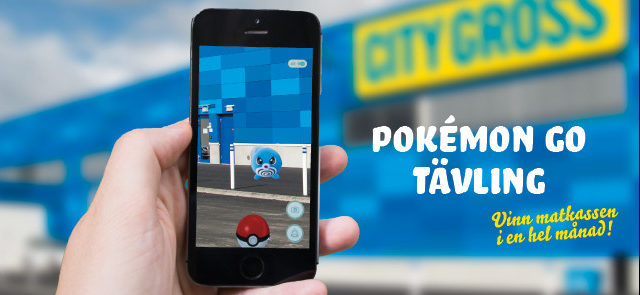 Pokémon Go-tävling hos City Gross