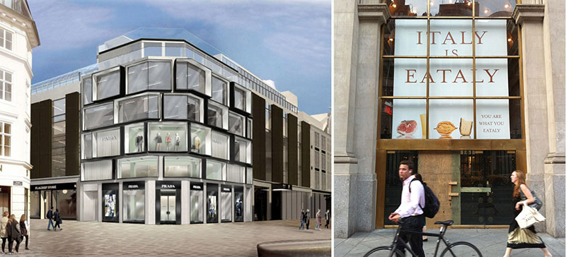 Prada och Eataly till Illum i Köpenhamn