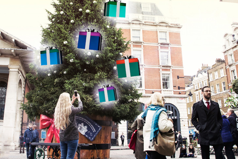 Augmented Reality-shopping i Covent Garden