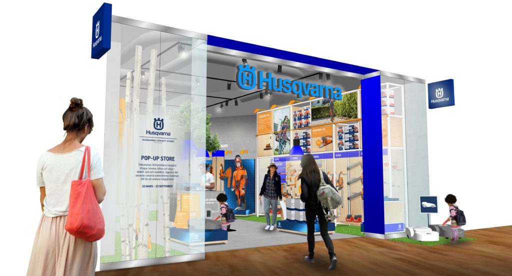 Husqvarna öppnar pop up-butik