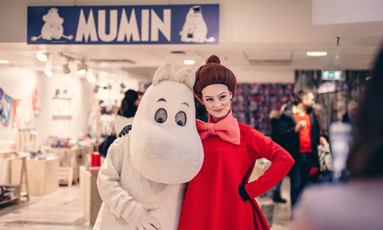 Mumin poppar up på Åhléns