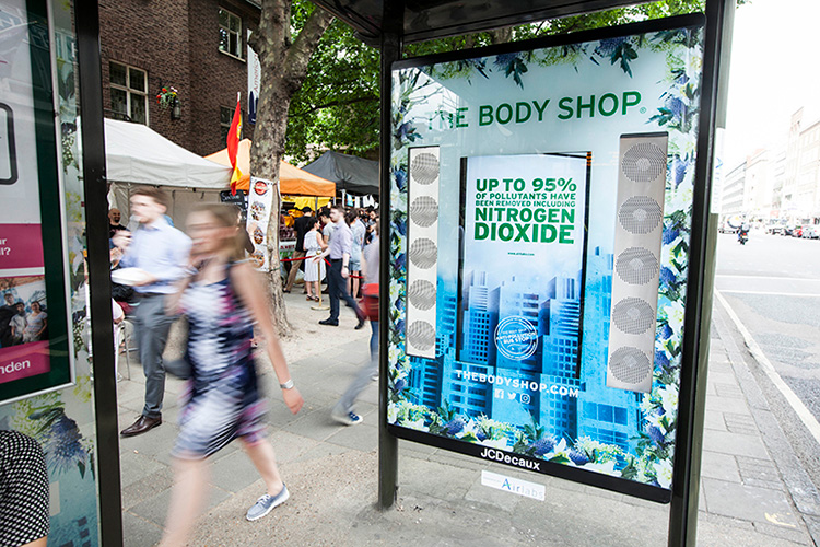 Body Shop bjöd Londonbor på ren luft