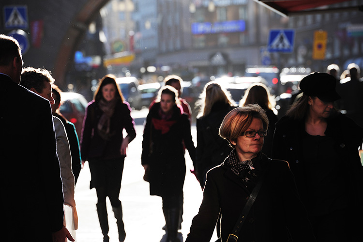 Besöksrekord i stadskärnor på Black Friday