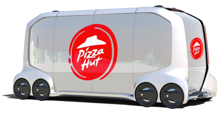 Toyota levererar förarlöst åt Pizza Hut