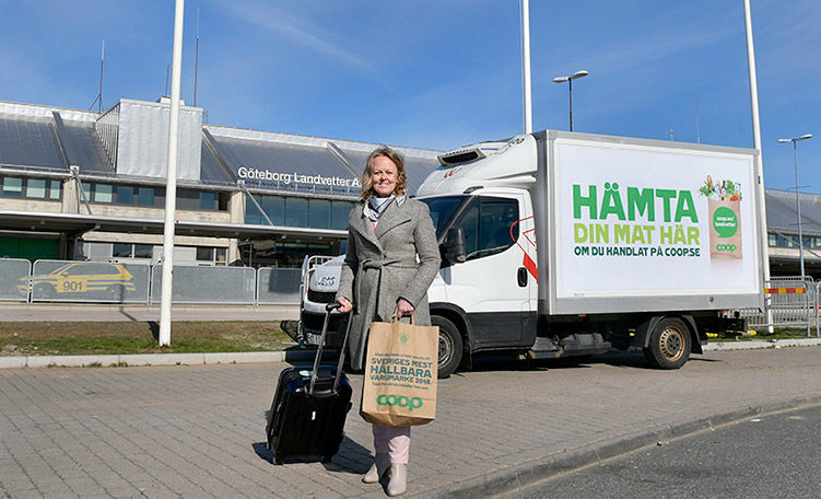 Hämta dina dagligvaror på flygplatsen