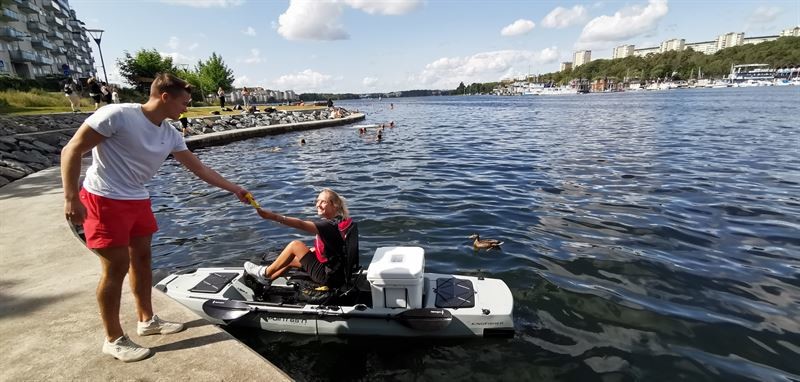 Kajak i glassälskares tjänst