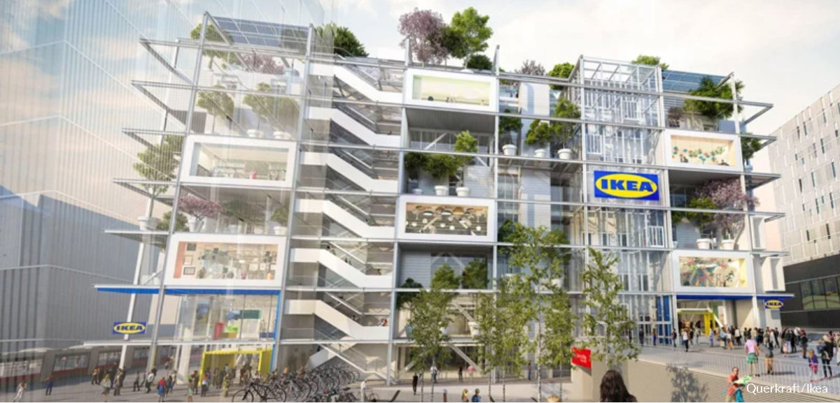 Ikea bryter grön mark med ny citybutik