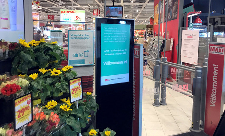 Digital kundräknare ska minska butiksträngsel