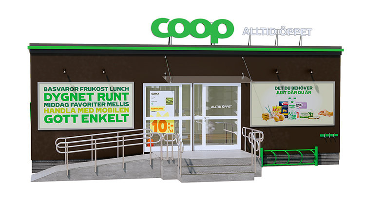 Coop öppnar obemannade butiker