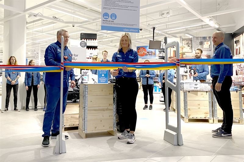 Clas Ohlson öppnade ny butik i Trondheim