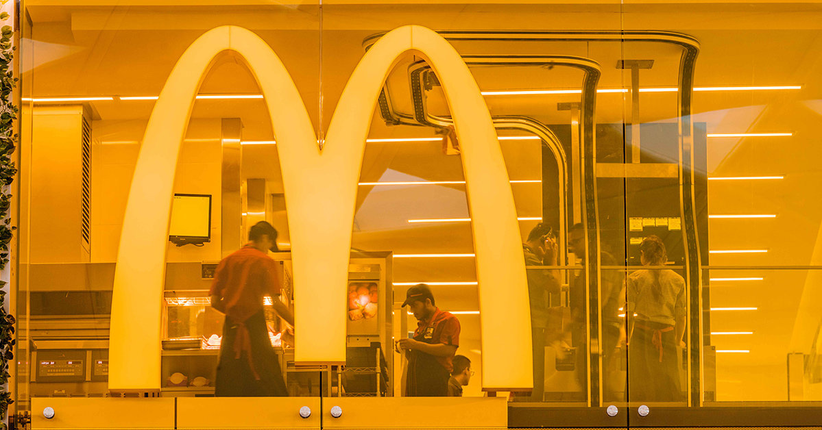 Tystnad centralt i McDonald’s nya design