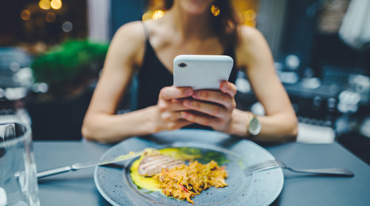 ”Contactless dining” i köpcentrumet