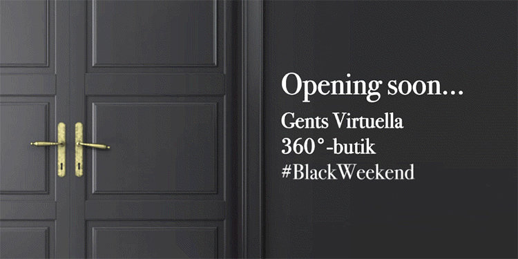 Gents öppnar virtuell Black Weekend-butik