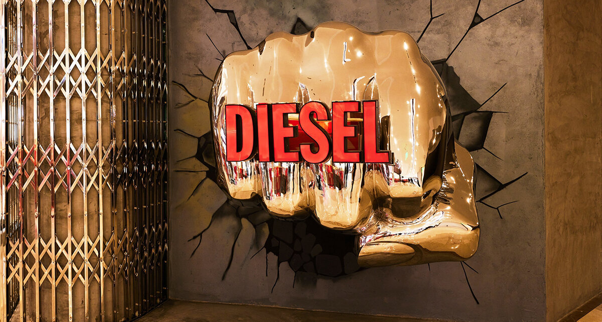 Diesel Hub mixar shopping och umgänge