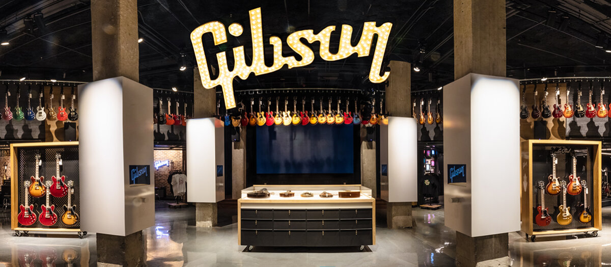 Gibson Garage mixar historia och retail