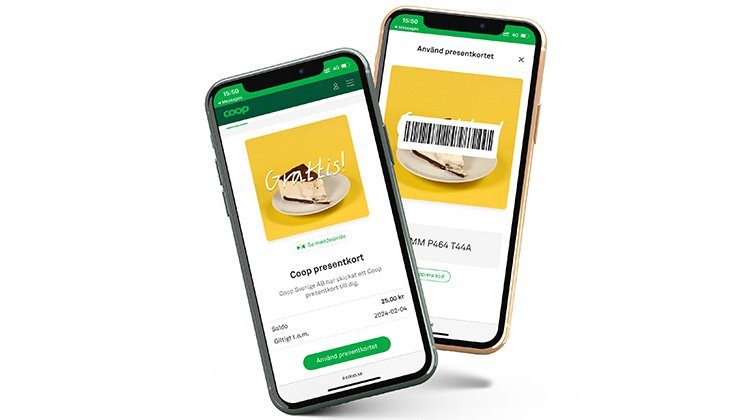 Coop lanserar digitalt presentkort