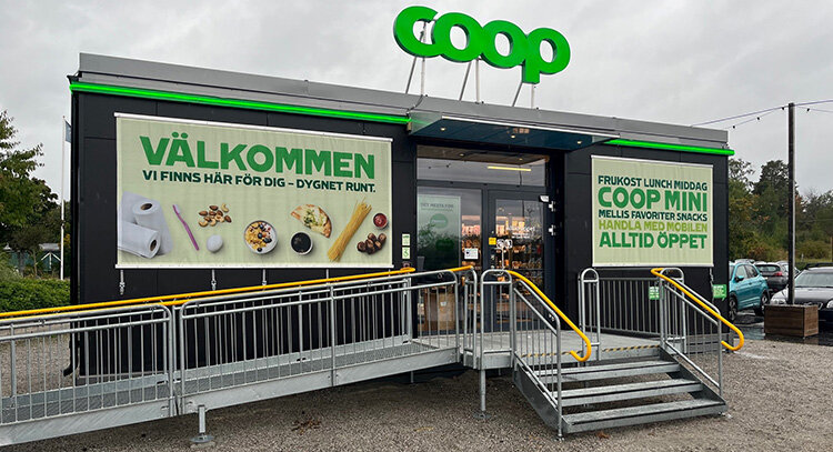 Coop öppnade ny obemannad butik