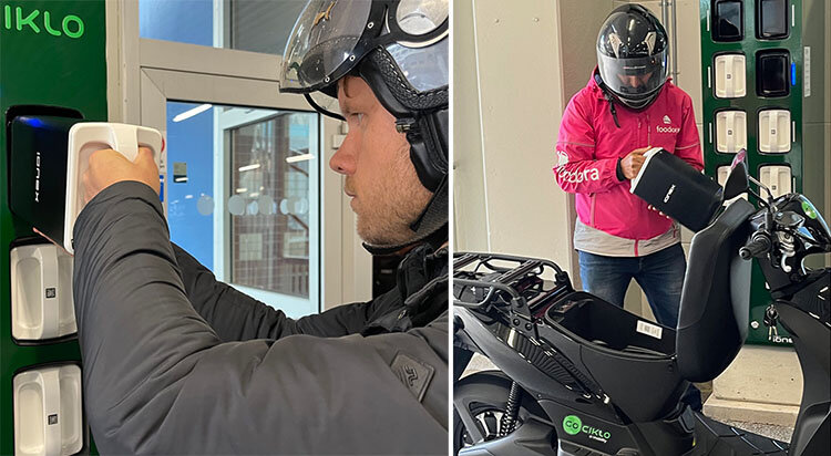Sveriges första batteryswap för mopeder