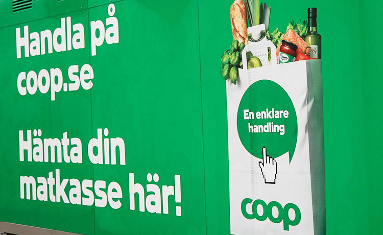 Coop ställer ut mobila Hämta-skåp