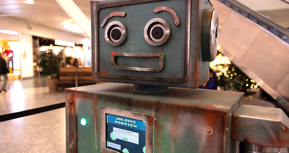 AI-robot hjälper kunderna med rim